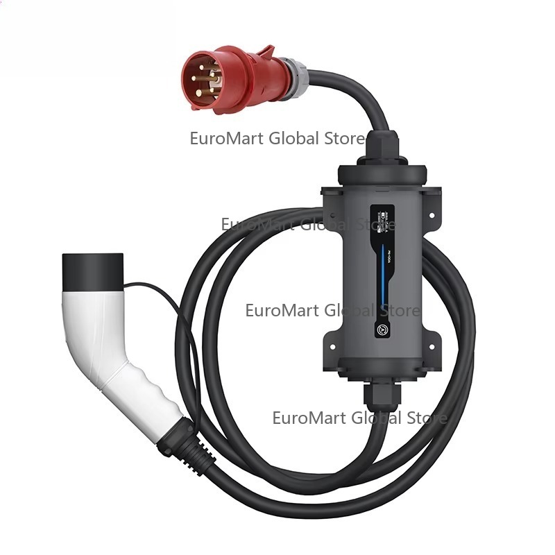 Portable Ev Charger 32A Type 2 Cee Plug - ปลั๊กชาร์จรถยนต์ไฟฟ้าแบบ Type 2 เป็น Red CEE