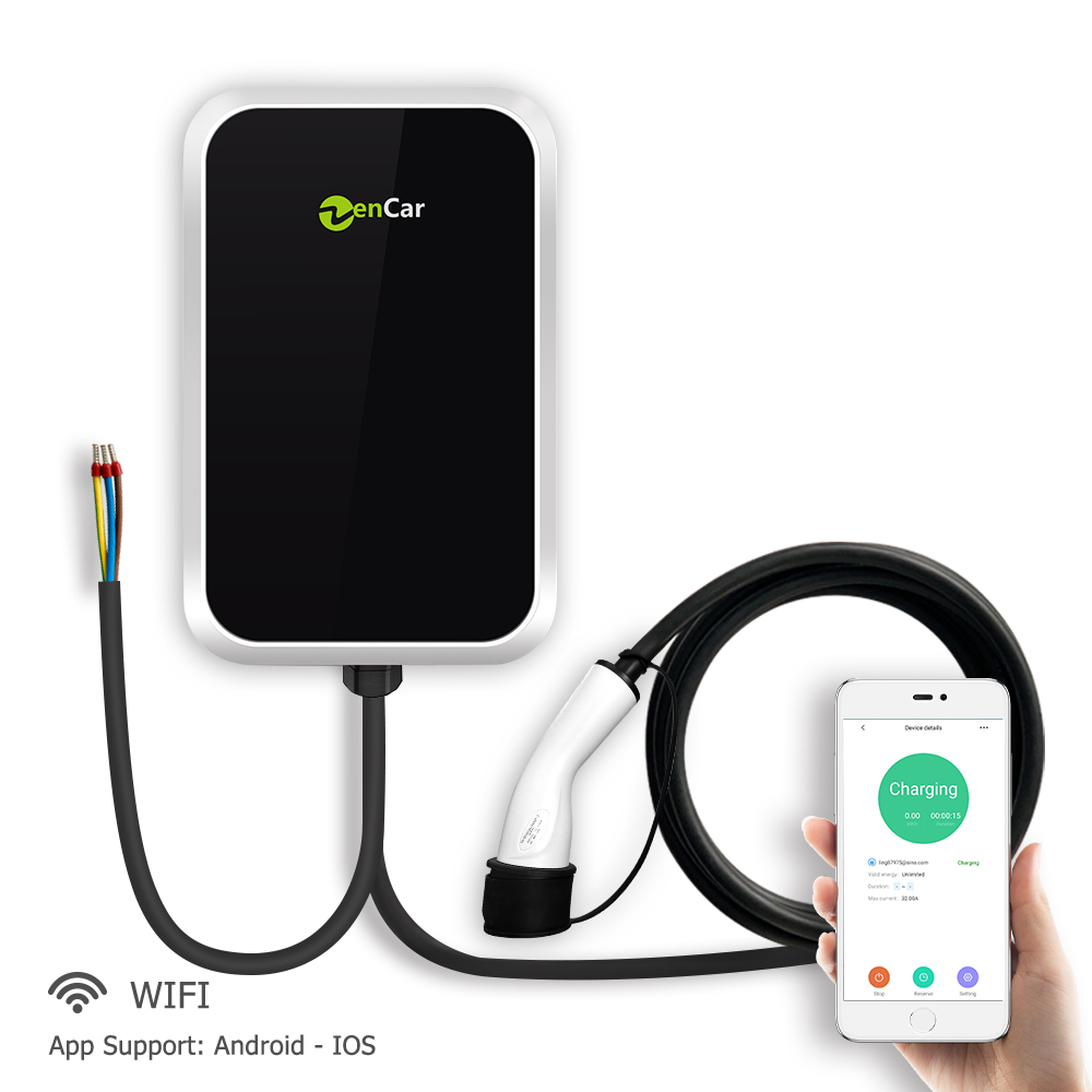 สถานีชาร์จรถยนต์ไฟฟ้า AC 7kW 1 - 22Kw Wallbox Type 2 Ocpp Rfid บทวิจารณ์และราคา