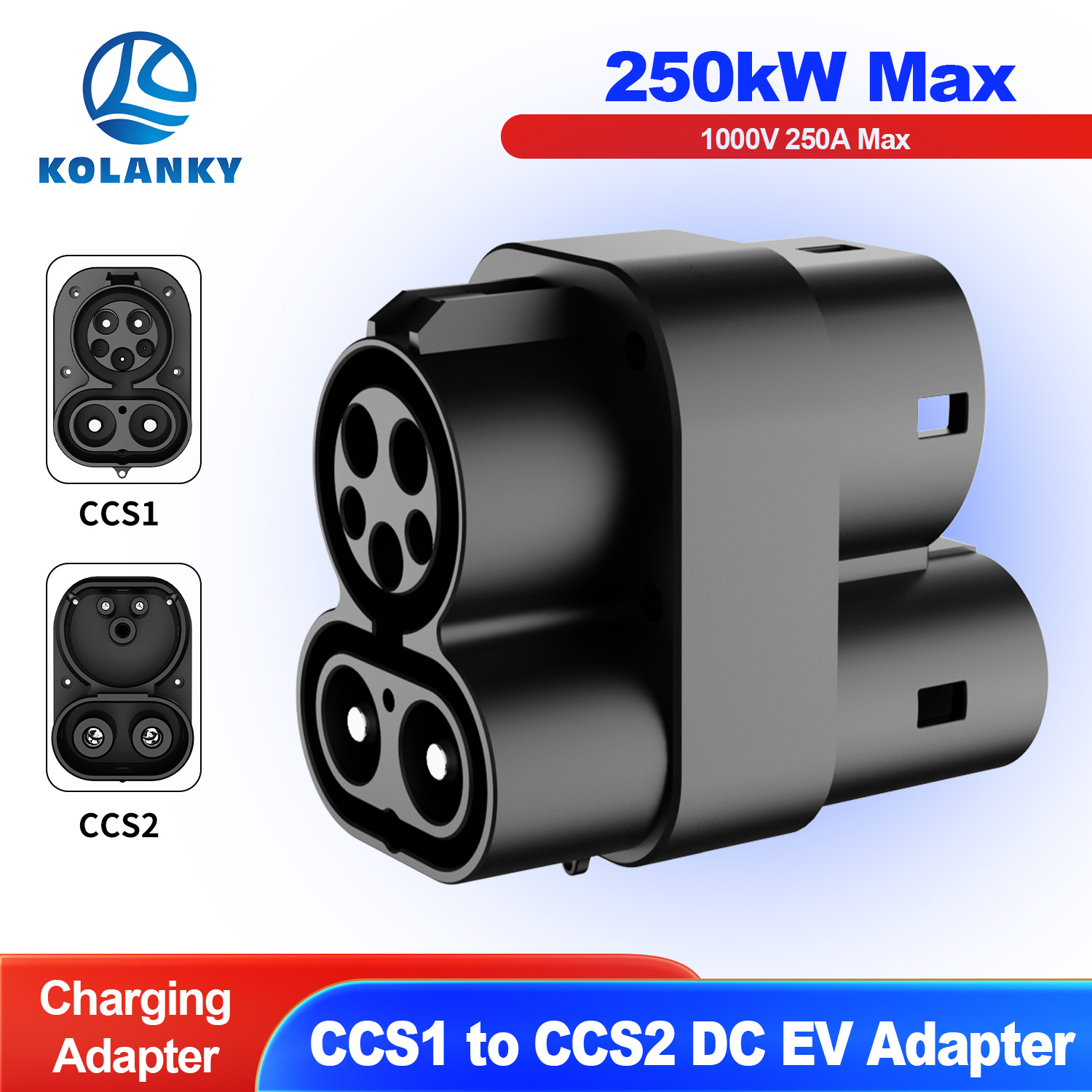 อะแดปเตอร์เชื่อมต่อรถยนต์ไฟฟ้า - Ccs2 To Ccs1 Fast Charge Adapter 250Kw บทวิจารณ์และราคา