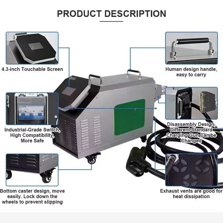 เครื่องชาร์จรถยนต์ไฟฟ้าแบบพกพา - Portable Dc Fast Charger 20Kw Ccs2 บทวิจารณ์และราคา
