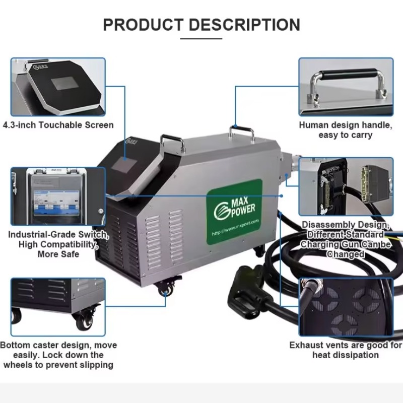 เครื่องชาร์จรถยนต์ไฟฟ้าแบบพกพา - Portable Dc Fast Charger 20Kw Ccs2 บทวิจารณ์และราคา