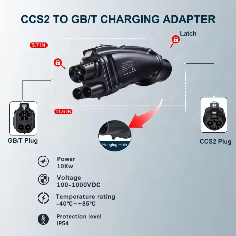 อะแดปเตอร์ชาร์จรถยนต์ไฟฟ้าแบบ  - Gb/T To Ccs2 200A Fast Charging Adapter บทวิจารณ์และราคา