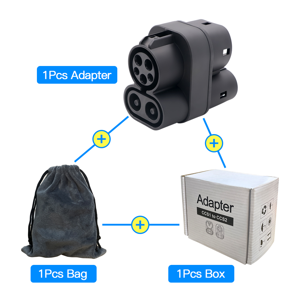 CCS1 to CCS2 EV Charger Adapte - Ccs2 To Ccs1 Fast Charge Adapter 250Kw บทวิจารณ์และราคา